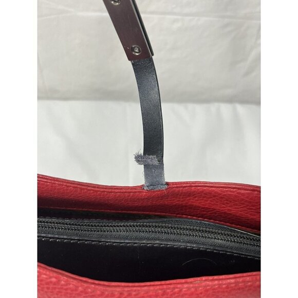 LA TOUR EIFFEL Pebble Leather Purse bucket bag tote Paris - Picture 13 of 16